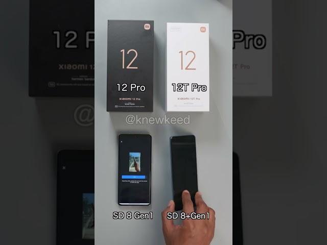 Xiaomi 12T Pro vs Xiaomi 12 Pro SpeedTest