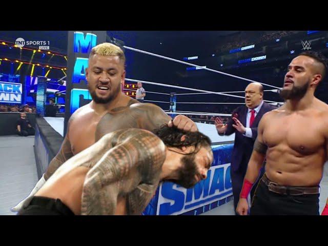 WWE 26 April 2024 New Tribal Chief Solo Sikoa Attack Roman Reigns For Tama Tonga Highlights