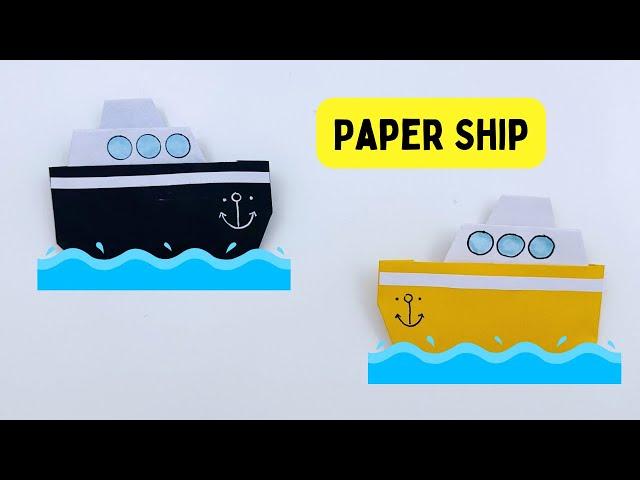 How To Make Easy Paper  Ship For Kids / Paper Ship Toy / Paper Craft Easy / KIDS crafts