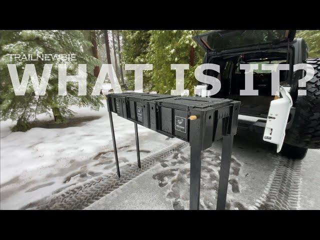 DIY STORAGE TABLE for Overlanding | Front Runner Wolf Pack Box Storage