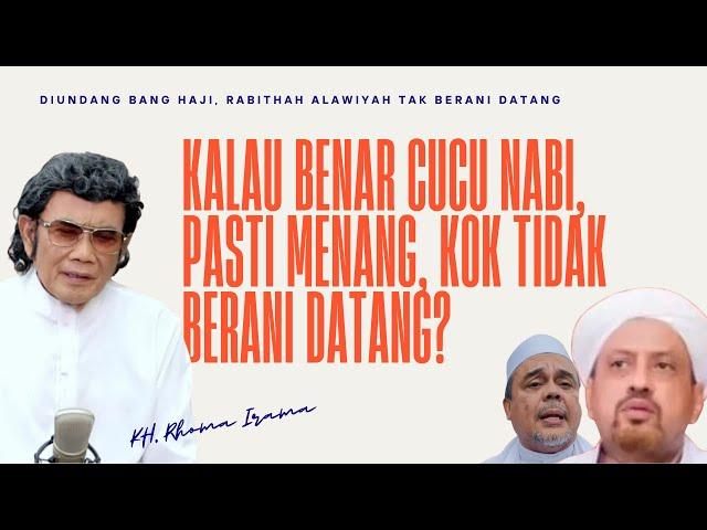 RHOMA IRAMA MENGUNDANG, HABIB BAALWI KETAKUTAN‼️ RABITHAH ALAWIYAH TAK BERANI DATANG, NASAB HABAIB 