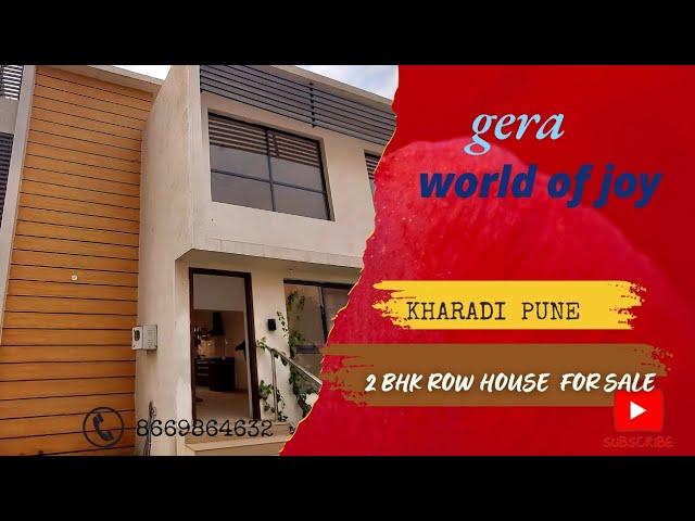 Gera World of Joy Rowhouse for Sale Kharadi 8669864632 #realestate