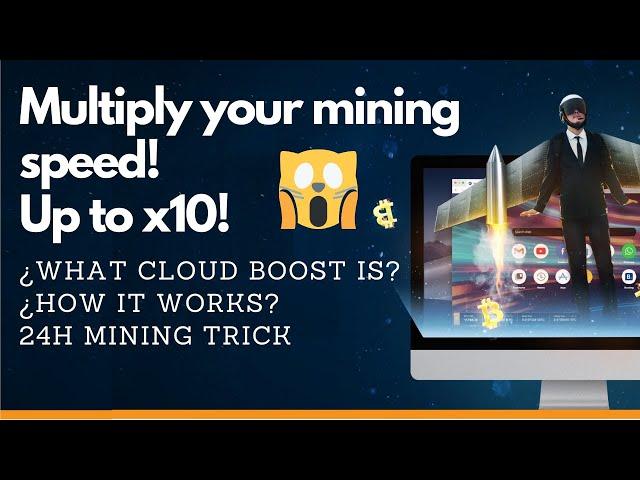 Earn #Bitcoin daily!| Cloud Boost️¡Buy it but listen this before!-24h mining trick️ CRYPTOTAB # 3