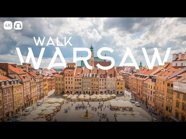 WARSAW WALK 2023 | 4K walking tours | TOP TOURIST PLACES