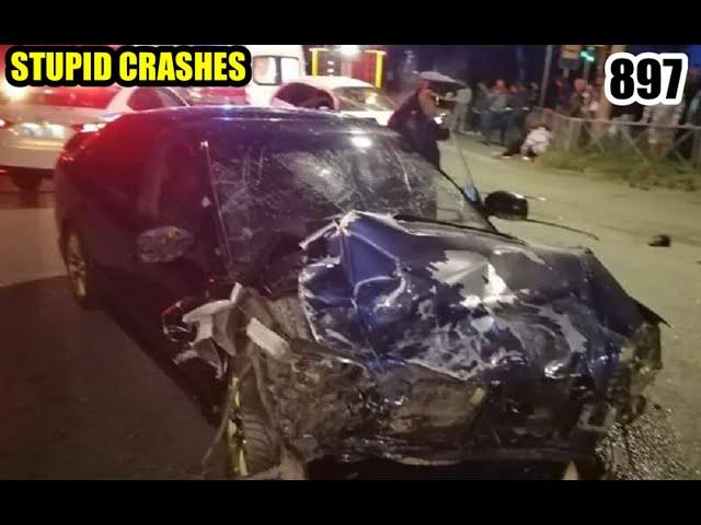 Stupid crashes 897 June 2024 car crash compilation