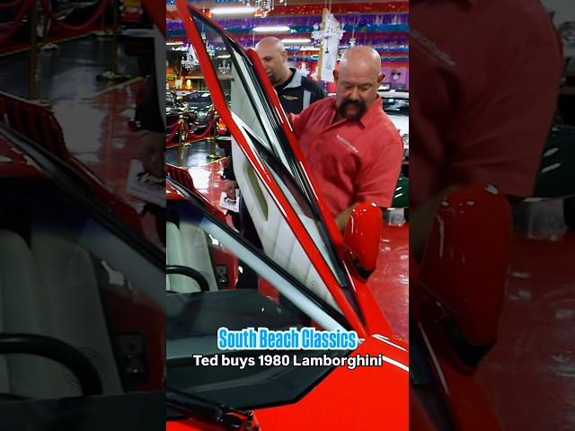 Famous car salesman races for a Lamborghini #classiccars