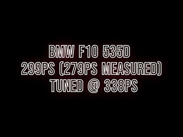 BMW F10 535d 299ps stage 1 tuned @ 338ps