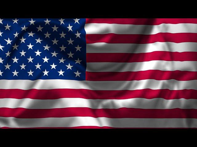 American Flag Waving Background Animation | USA