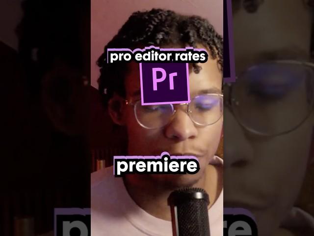 Pro Editor Rates Premiere Pro #premierepro #videoeditingsoftware #videoediting #editing