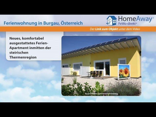 Steiermark: Neues, komfortabel ausgestattetes Ferien-Apartment inmitten der - FeWo-direkt.de Video