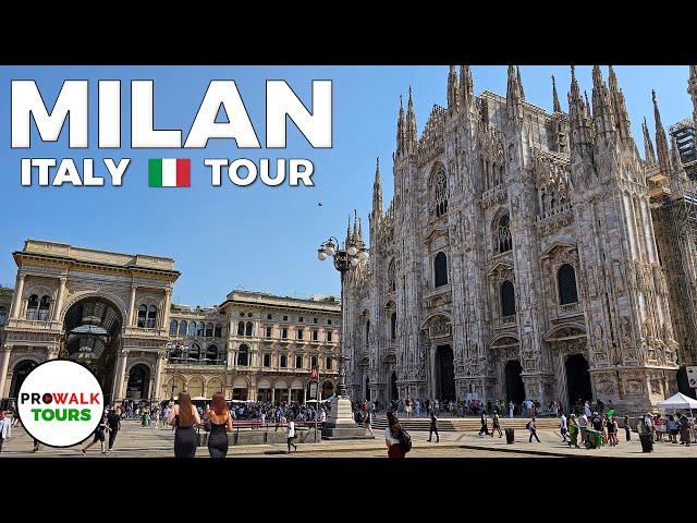 Milan  Walking Tour - 4K60fps with Captions - Prowalk Tours Italy