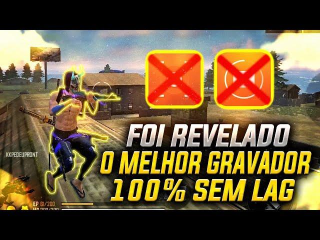 Melhor GRAVADOR DE TELA PARA FREE FIRE, Leve e sem Lag