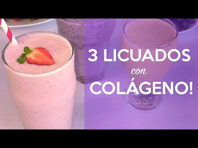 3 LICUADOS con COLÁGENO Mejora la piel, el cabello, dolor de rodillas con avena o sin avena  #keto