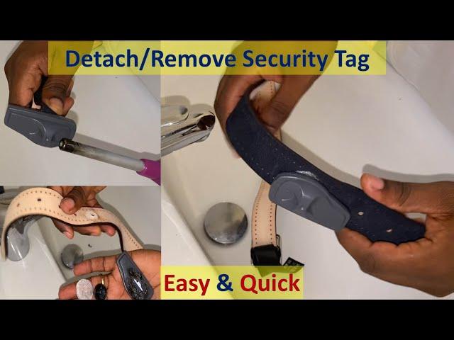 How To Remove Security Tag From Clothing(Belt) - Easily and Fast