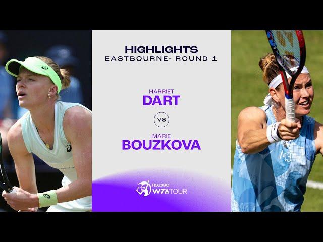 Harriet Dart vs. Marie Bouzkova | 2024 Eastbourne Round 1 | WTA Match Highlights