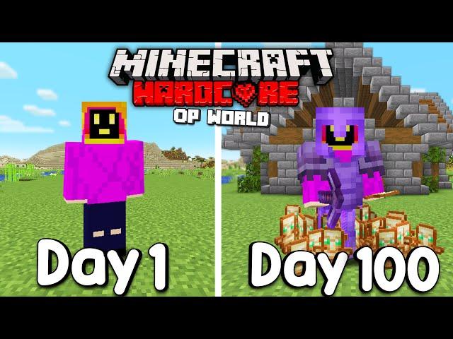 I Survived 100 Days In HARDCORE Minecraft...