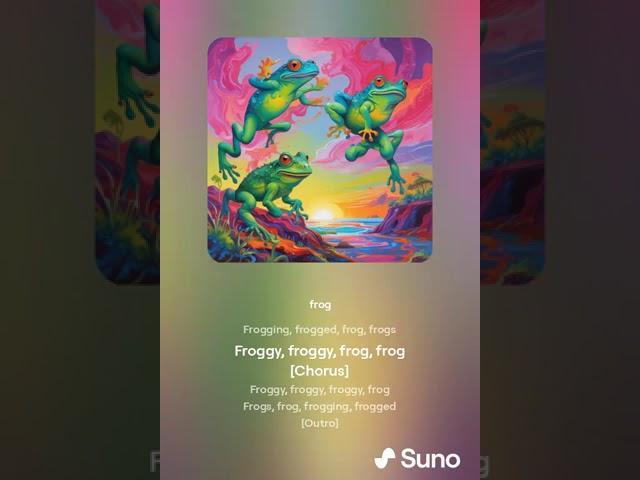 Frog, song #ai #music #suno #frog #aimusic