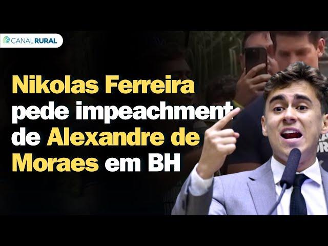 BH promove ato por impeachment de Alexandre Moraes