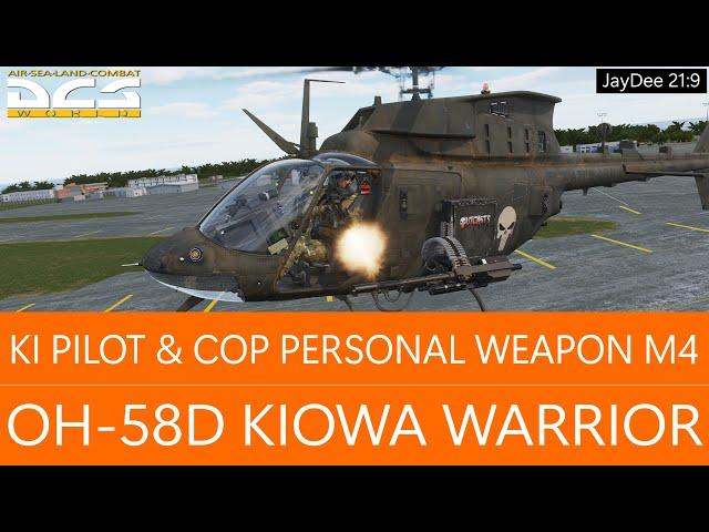 OH-58D Kiowa Warrior | KI Pilot | Co-Pilot Personal Weapon M4  DCS World Deutsch