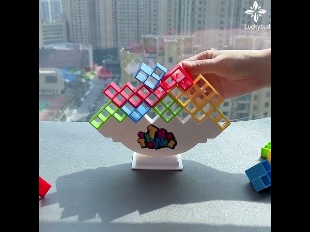 Stacking Balance Building Blocks | Tetra Tower Game | Educational Toys for Kids