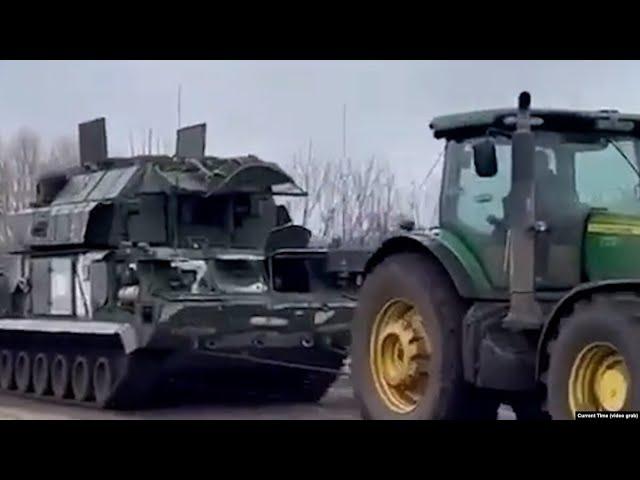 Украина тракторлары vs Ресей бронетехникалары