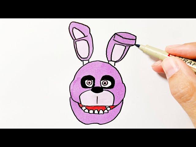 How to Draw Bonnie (FNAF)