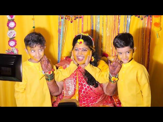 haldi ceremony  Behen ki haldi rasam | Sister shaadi vlog | Best haldi ceremony function