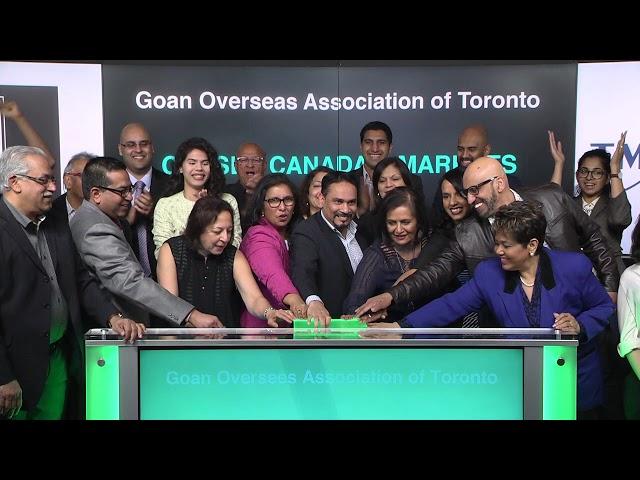 Goan Overseas Association of Toronto closes Toronto Stock Exchange, April 20, 2018