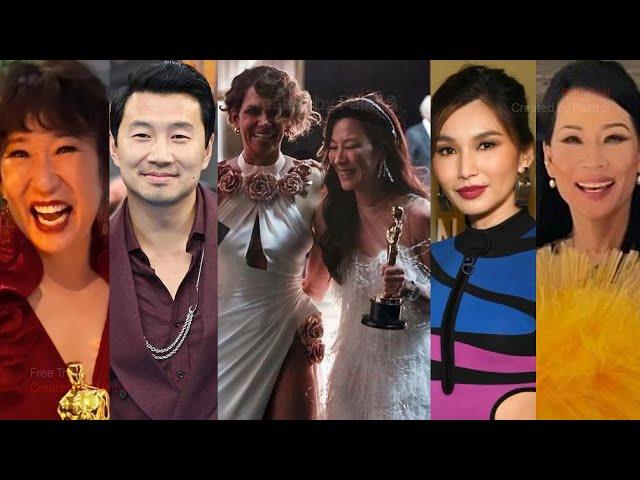 Celeb Reaction To Michelle Yeoh's Oscar Win