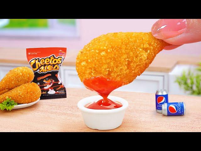 Best Of Fast Food  Miniature Cooking CHEETOS Fried Chicken Cream Cheese  Tina Mini Cooking