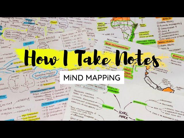 How I take Notes  Mind Mapping Method  How to Make Mind Map | Note Making