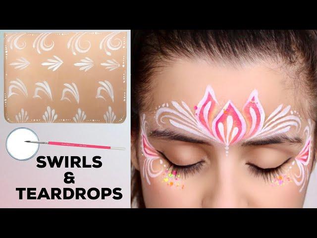 MASTER YOUR Teardrops, Backward Teardrops, Swirls (FACE PAINTING BASICS)