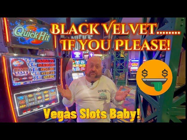 I played Quick Hit Black Velvet Slots at the New York New York on the Las Vegas Strip!