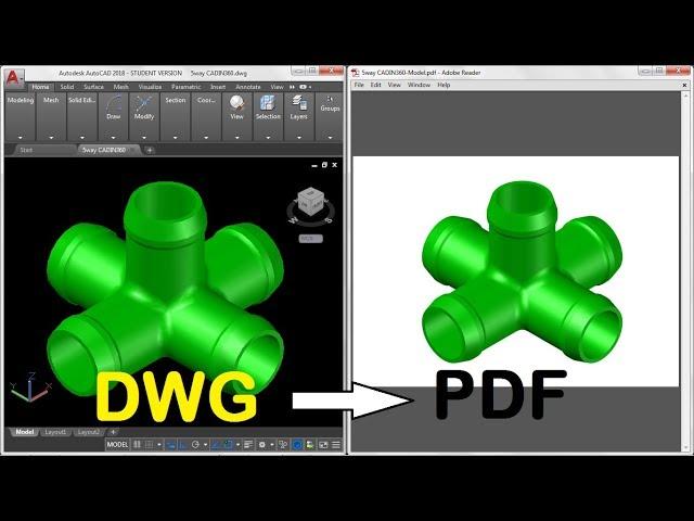 How to Convert DWG to PDF in AUTOCAD 2017 & 2018