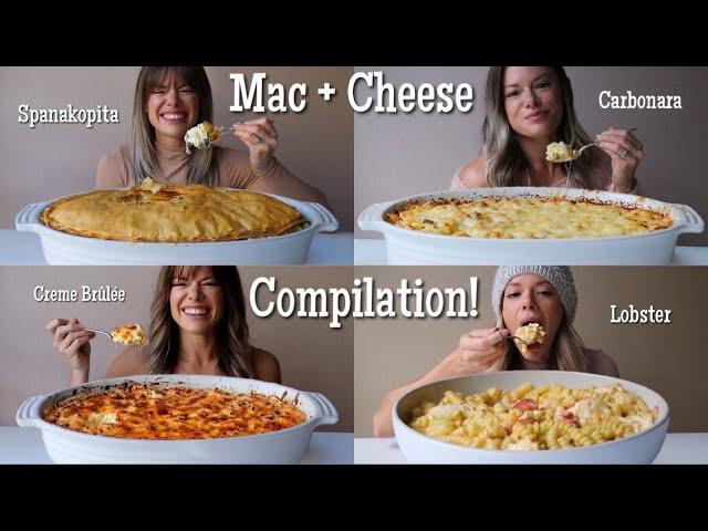 Mac and Cheese Compilation MUKBANG! Lobster, Carbonara, Creme Brûlée and Spanakopita Mac + Cheese!