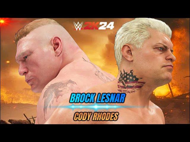 WWE 2K24 Live Stream - King Cody Rhodes Vs Beast Brock Lesnar WWE 2K24