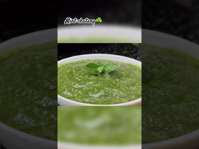 Mint chutney ️recipe #recipe #youtubeshorts#food #yummmmy #trending#foodforfoodies #cooking