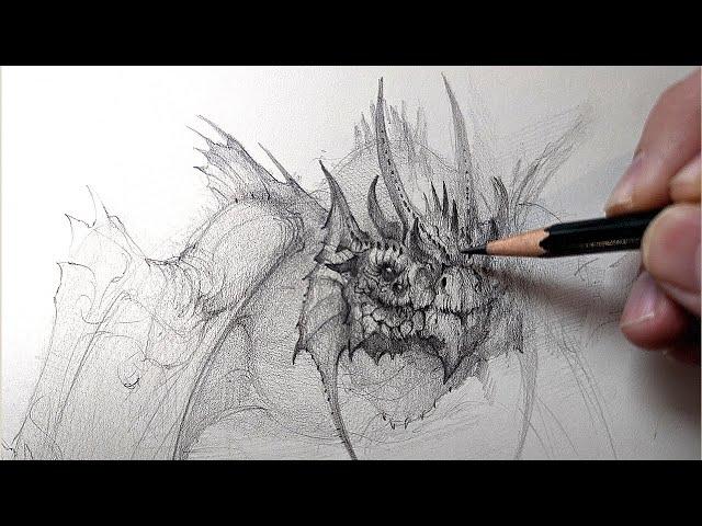 How to Draw a Mysterious Creature: Real-time Sketch