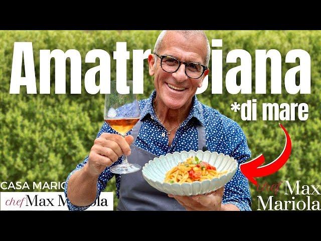 AMATRICIANA di BACCALÀ - Pasta con Baccalà e Pomodorini - Ricetta di Chef Max Mariola