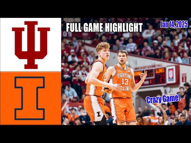 Illinois Fighting vs Indiana Hoosiers Full Game | Jan 14,2025 Men's College Basketball