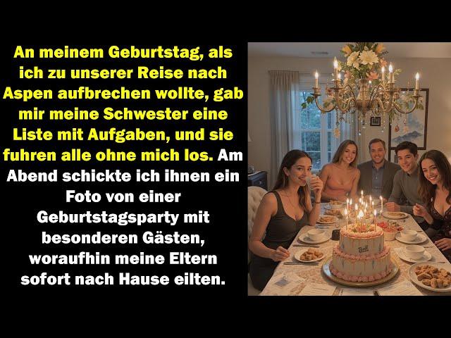 Meine Familie ließ mich an meinem Geburtstag zurück, doch mein Foto brachte sie schnell zurück.