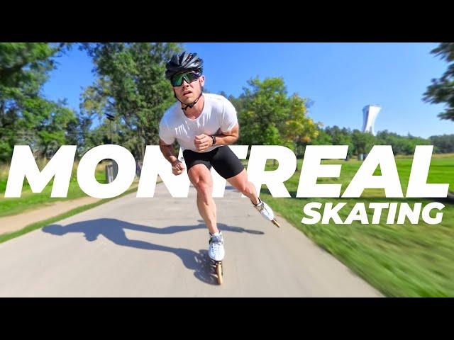 World Champion Speed Skater Slow Motion | Maisonneuve Park Joey Mantia