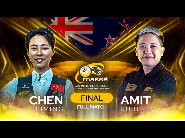 WOMEN'S FINAL ▸ CHEN v AMIT ▸ 2024 Massé WPA World Women's 9-Ball Championship New Zealand