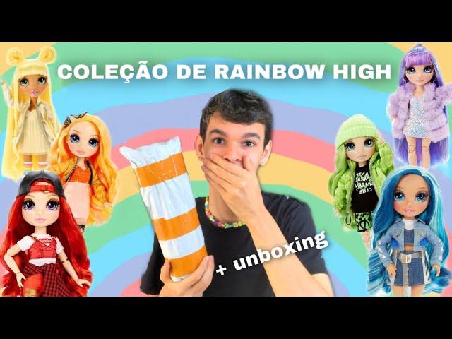 MINHA COLEÇÃO DE RAINBOW HIGH  + unboxing!