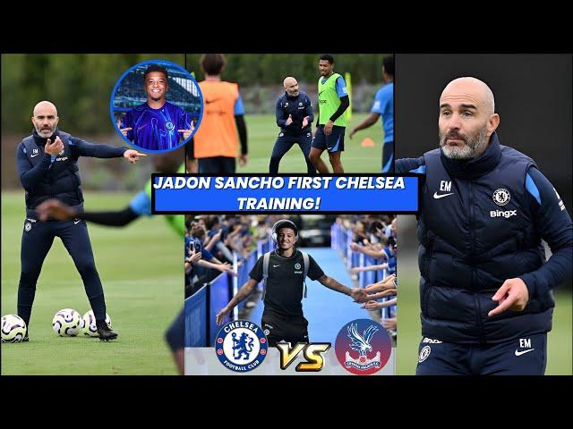 JADON SANCHO FIRST CHELSEA TRAINING! Sancho is a Blue!