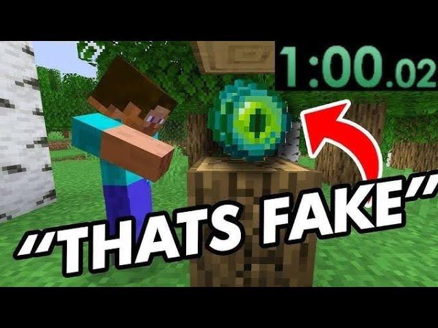 Reaction On Indian Gamers FAKE SPEEDRUN In Minecraft!!!