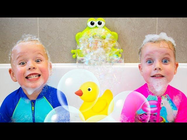 Bath SONG and More Nursery Rhymes for Babies with Gaby and Alex