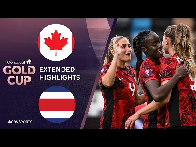 Canada vs. Costa Rica: Extended Highlights | CONCACAF W Gold Cup I CBS Sports