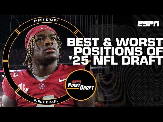 Mel Kiper's STRONGEST & WEAKEST positions of 2025 NFL Draft class | First Draft