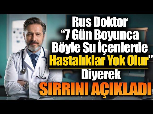 Rus Doktor 7 Gün Boyunca Böyle Su İçenlerde Hastalıklar Yok Olur Diyerek Sırrını Açıkladı